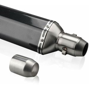 TOTMOX 2 x 35MM silencieux d'échappement de moto universel Le silencieux de moto peut insérer un silencieux à déflecteur, DB Killer noir TOTMOX 2 x 35MM silencieux d'échappement de moto universel Le silencieux de moto peut insérer un silencieux à déflecteur, DB Killer noir