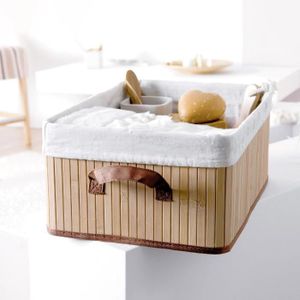 Relaxdays Lot De 8 Paniers De Rangement Tressés Effet Bois - 4 Tailles Pour Maison