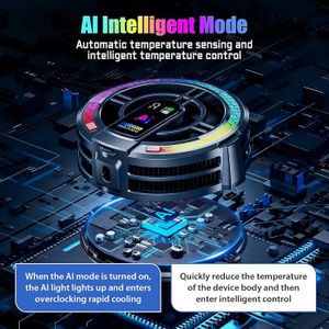TECHSIDE Notebook 4 Base Refroidissement Ventilateur Bleu Tempête De Verglas - Support Réglable