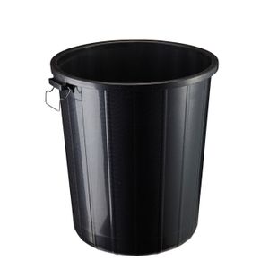 Cutfouwe Poubelle De Table Béton Et Acier - Design élégant étanche Et Coupe-vent - Φ12,5 Cm X H 10,8 Cm - Gris