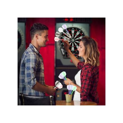 CATOR 12 Pièces Ailettes De Fléchettes Avec Tiges Intégrées - 2BA, Ailettes Une Seule Pièce Pour Jeu De Fléchettes