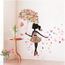 Modele 9 Stickers Muraux Pvc Grand Mur Autocollant Rose Fille