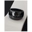 BAGUE facettée en Céramique noire NEUVE TAILLE 54 DISPONIBLE