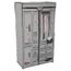Armoire Penderie Printee Gris Rose Achat Vente Penderie Souple Armoire Penderie Printee Gris Rose Cdiscount