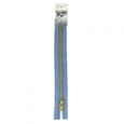 1 x 8/"//20 cm Jeans Zip-Laiton Dents Marine de couleur bleu