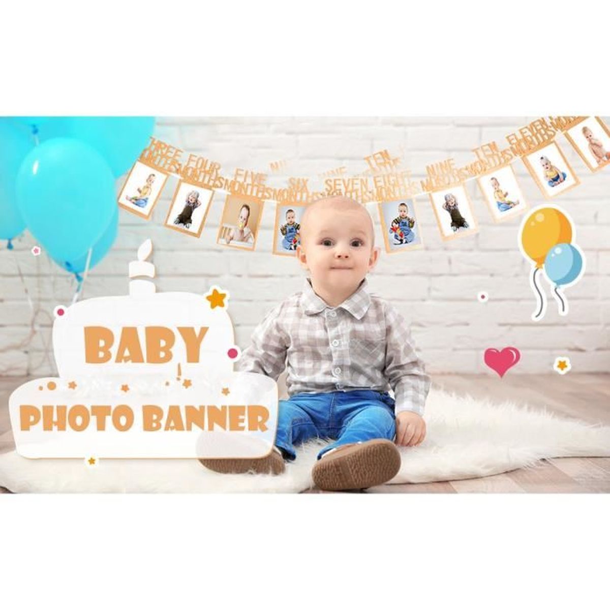 Anniversaire Bruant Guirlande Bebe Photo Banniere Bebe 1