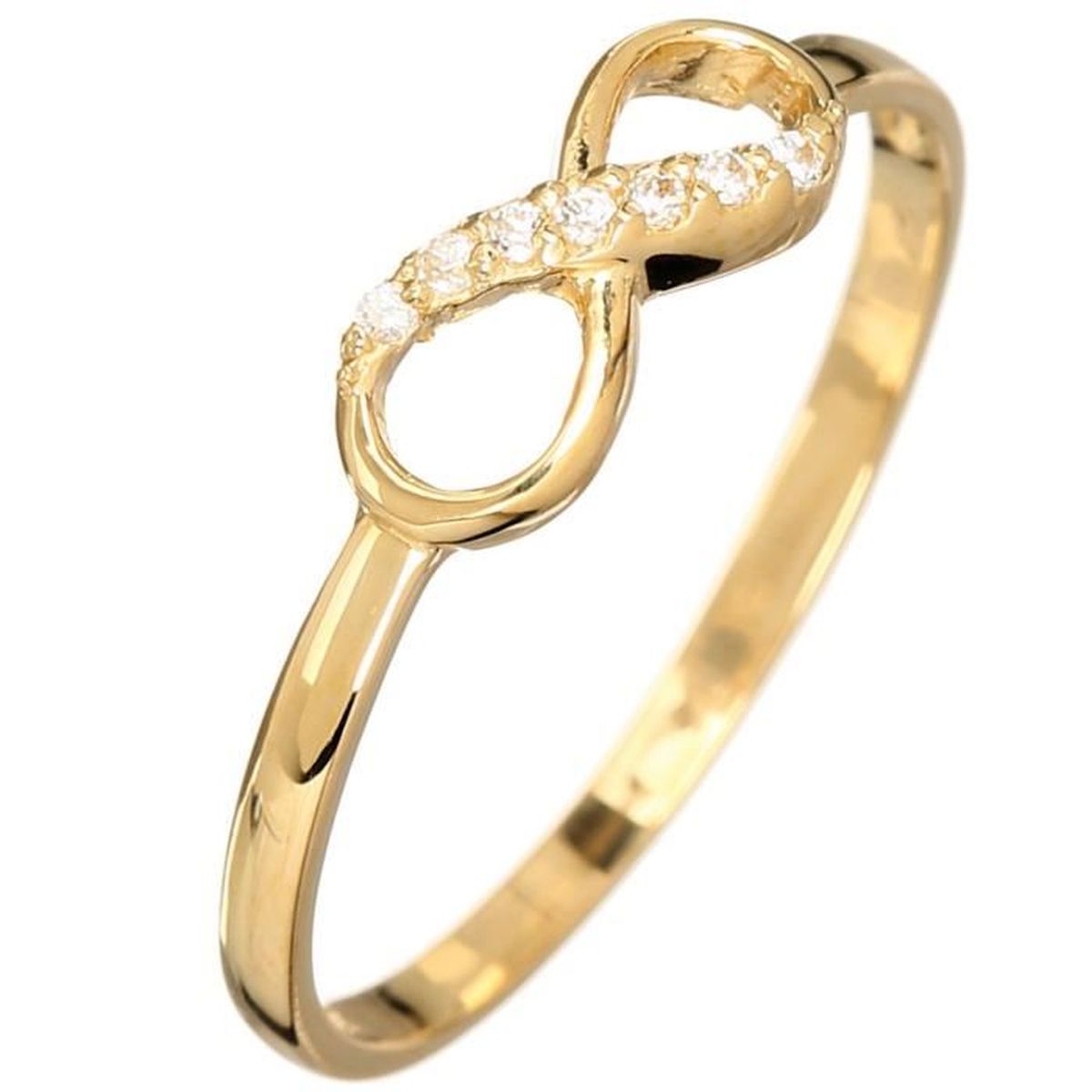 Bague Infini Or Jaune 18 Carats 750 1000 Gold Achat Vente