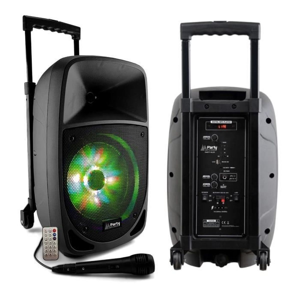 Enceinte Nomad BIG BEN PARTY PARTYBTHPS2 - Bluetooth 5.0, 30W, Effets LED, Batterie Rechargeable, Bass Boost
