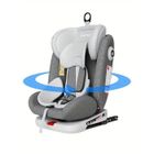 FOURWARD Siège auto pivotant à 360° (40-150 cm, 0-36 kg), ISOFIX, R129, Face et dos route, anti-collision latéral, Beige/Gris clair