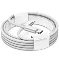 Magnet, Câble de Charge Rapide 60W [CottonBraid] Renforcé 2m, Chargeur Compatible avec iPhone 15, android, USB-C appareils