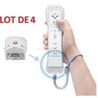 4 x Wii motion plus pour manette Wiimote Nintendo Wii  - Blanc