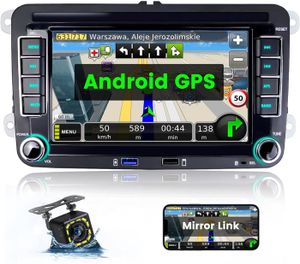 AUTORADIO Black Android Autoradio pour Golf 5 6 VW Passat Po