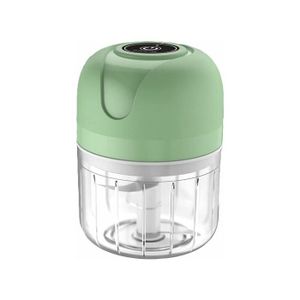 TNSLAND Hachoir à oignons électrique 250 ml, coupe-oignons, USB, hachoir à ail de cuisine, hachoir à oignons pour viande, oignons, ail, gingembre