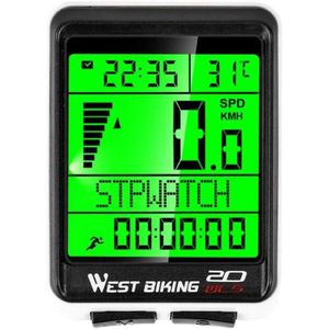 Fauhapyway Compteur De Vitesse Vélo D'appartement - Écran LCD, Sans Fil, Compatible APP, Données Temps/distance/calories/puissance
