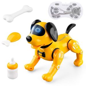 ASPIRATEUR ROBOT JAUNE-Robot télécommandé Intelligent pour chien, s