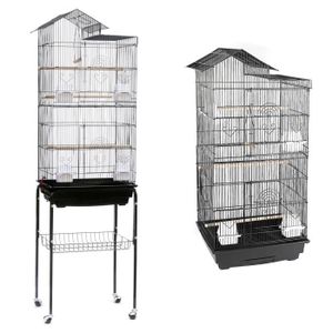 VOLIÈRE - CAGE OISEAU Cage à Oiseaux pour Canari Calopsitte Perruche Cag