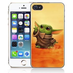 COQUE - BUMPER Coque iPhone 5-5S-SE - Star Wars baby Yoda Fanart.