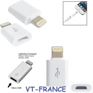 Blackberry Sony Xiaomi Samsung Android etc. LG Nokia TB/® 8 Broches Femelle vers Micro USB V8 m/âle pour appareils Micro USB HTC Oppo