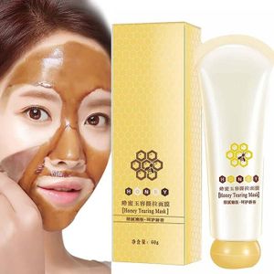 MASQUE VISAGE - PATCH Masque anti-déchirure au miel, contrôle de l'huile indolore points noirs et masque de peau morte, masque anti-déchirure au miel