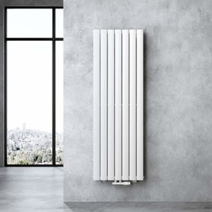 RADIATEUR À EAU CHAUDE Sogood radiateur pour chauffage central 160x54cm radiateur à eau chaude panneau double couches vertical blanc
