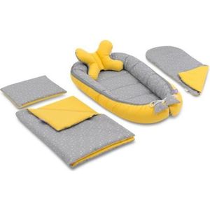 Nid Pour Nouveau Ne Nourrisson Cocon De Sommeil Pour Baby De 0 9 Mois 100 Coton Etoiles Grises 1x65 Cm Jukki Reducteur De Lit Bebe Xxl Baby Nest La Chambre De Bebe Bebe Puericulture