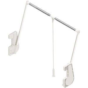 Tringle relevable ZYHBJH Barre de penderie escamotable penderie Rabattable pour Armoire Largeur r/églable Vestiaire Pliable Extensible,600~830mm