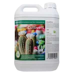 ENGRAIS CULTIVERS Organic Liquid Engrais Cactus et Crases 5 L - Croissance Saine avec Une Floraison Plus Élevée - Plantes Plus Résistantes a