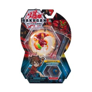 FIGURINE - PERSONNAGE Bakugan Ultra : Battle Planet - Pyrus Vicerox + Carte - Boule Rouge - Figurine Deluxe