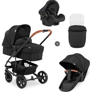 Poussette double Duett 2 noir - HAUCK - Idéale pour des enfants rapprochés  - Dès la naissance - Garçon et Fille - Cdiscount Puériculture & Eveil bébé