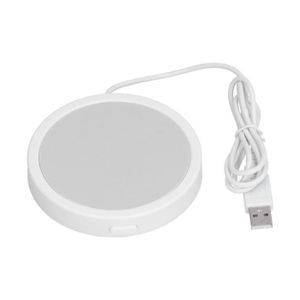 CHT Chauffe-tasse électrique USB Accessoire de cuisine Pratique Sous-verre  chauffant Bureau Noir mat A34 HJ011