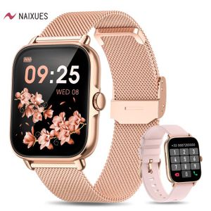 DekeFit Montre Connectée Femme avec Appel Bluetooth, 1.85” AMOLED  Smartwatch Femme IP68 Étanche avec 3 Bracelets 120+ Modes Sportifs Suivi de  Sommeil SpO2, Cadeau Femme pour iOS Android, Or Rose : : High-Tech