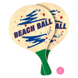 RAQUETTES DE PLAGE Raquettes de plage - NO NAME - Enfant - A partir de 6 ans - Bleu - Lot de 2 raquettes et 1 balle