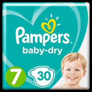 COUCHE Pampers Baby-Dry Taille 7, 15+ kg, 30 Couches