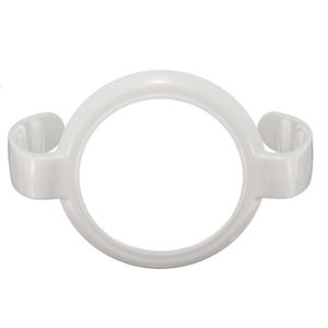 Poign/ée dAlimentation Antid/érapante Plastique Pour Biberon Standard White Lot de 2