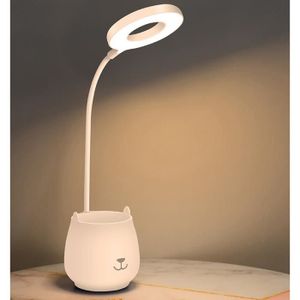WILIT T3 Lampe de Bureau Enfants avec 256 RGB Veilleuse Ambiante, LED Lampe  de Chevet Dimmable, Tactile pour Lumière de Couleur et 3