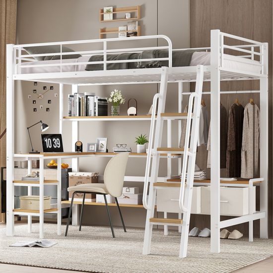 Lit Sureleve Avec Rangement Adulte