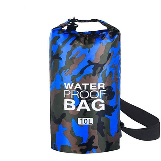 Sac Étanche, Sac à Dos Étanche,  Sac Étanche à Sangles, pour Kayak Bateau Canoeing Camping Piscine Rafting Voile Pêche，10L