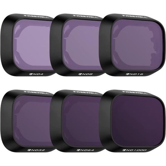 Lot de 6 filtres diamètre 49 mm, dans étui souple