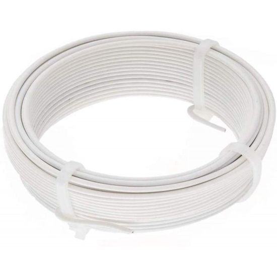 Fil Floral Blanc - Rouleau De 35 M, Diamètre 1 Mm - Pour Arrangements, Bouquets, Bricolage, Décoration