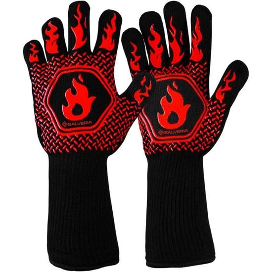 Gant Four Anti Chaleur Gant Cheminee Anti Feu Résistant Jusqu'A 800°C