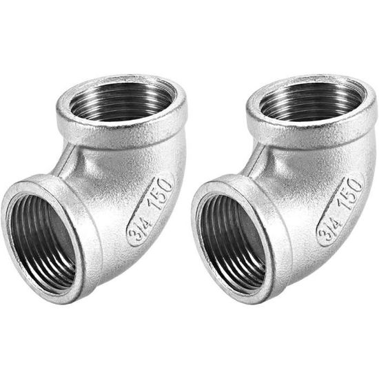 2 Coudes échappement Acier Inox 45 Degrés, OD 2", Universels, Neufs - Marque Uxcell