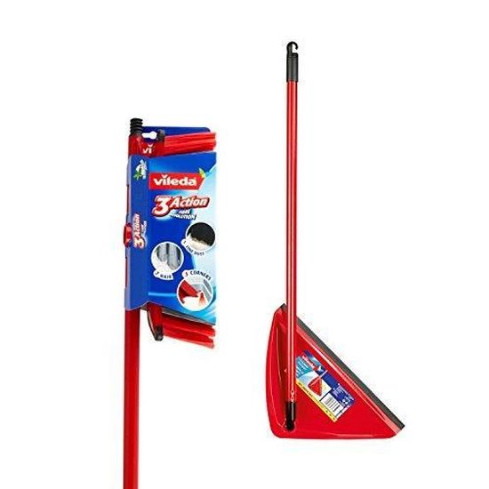 Vileda 3 Action Plastique Red 8 X 8 X 132 Cm 151858 Cdiscount Maison