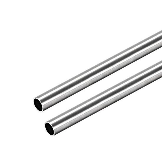 Tubes Acier Inox 304 - OD 12mm, épaisseur 1.5mm, Longueur 300mm, Lot De 2 Pour Projets Industriels