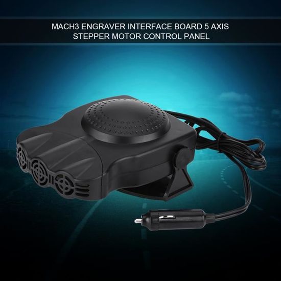 Chauffage D'appoint Voiture 12V 200W - Branche Allume-cigare, Fonction Chauffage/ventilation, Rotatif 360°
