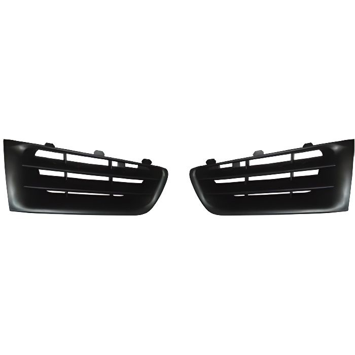 Paire (Droite et Gauche) Grille Calandre Noir pare-chocs Avant adaptable Megane II Phase II de 2006 à 2009