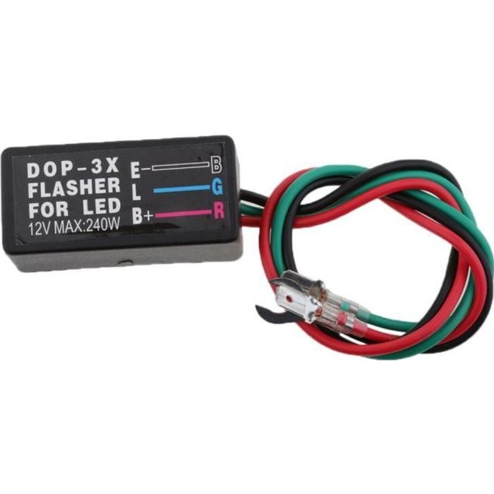 100A Contrôleur de Flash LED 12V Contrôleur Stroboscopique Module Flash Accessoire Universel de Moto Auto
