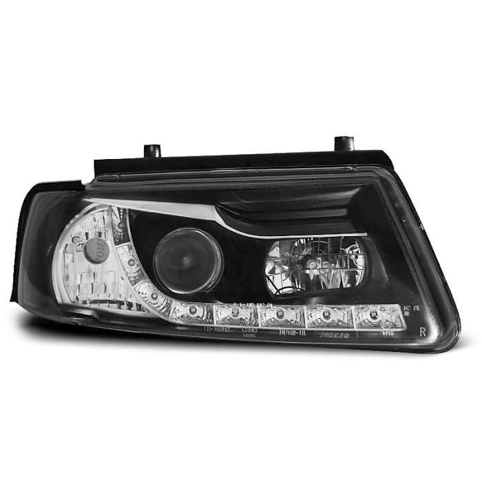 Paire de feux phares VW Passat B5 96-00 Daylight led noir (WE7)