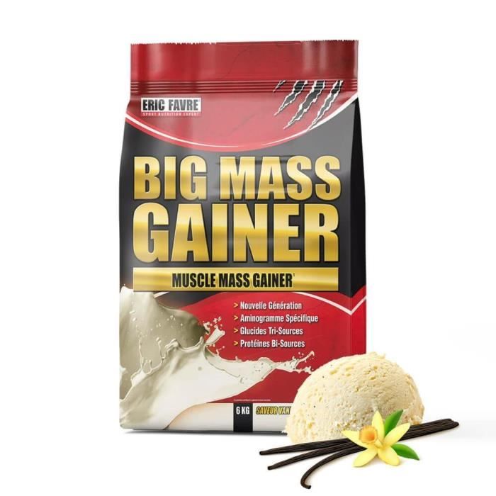 Big Mass Gainer - Protéines + Carb 6kg Vanille