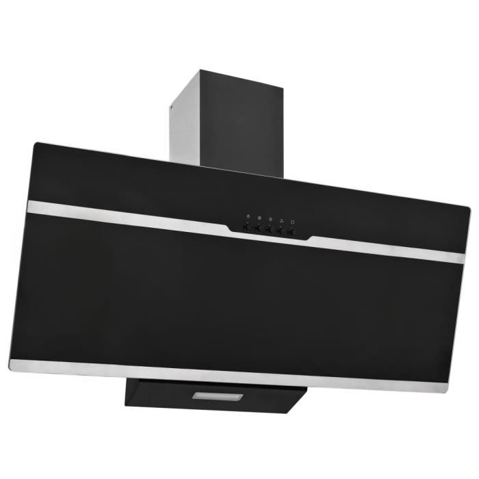 ��1365Magnifique- Hotte murale Hotte aspirante cuisine Style Contemporain- Hotte avec LED - recyclage d´air258 m³-h- 3 vitesses-Extr