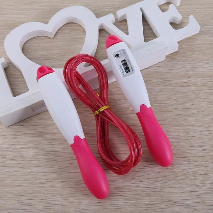 Nouvelle corde à sauter professionnel comptage électronique sauter aérobie équipement de Fitness je - Modèle: red-3M - HSJSTSA05343